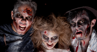 three zombies